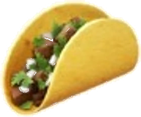 Taco mexicano festivo